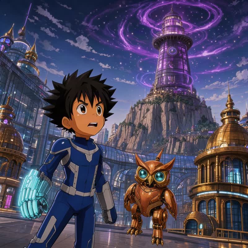 Illustration de « L'Écho des Étoiles », style Manga