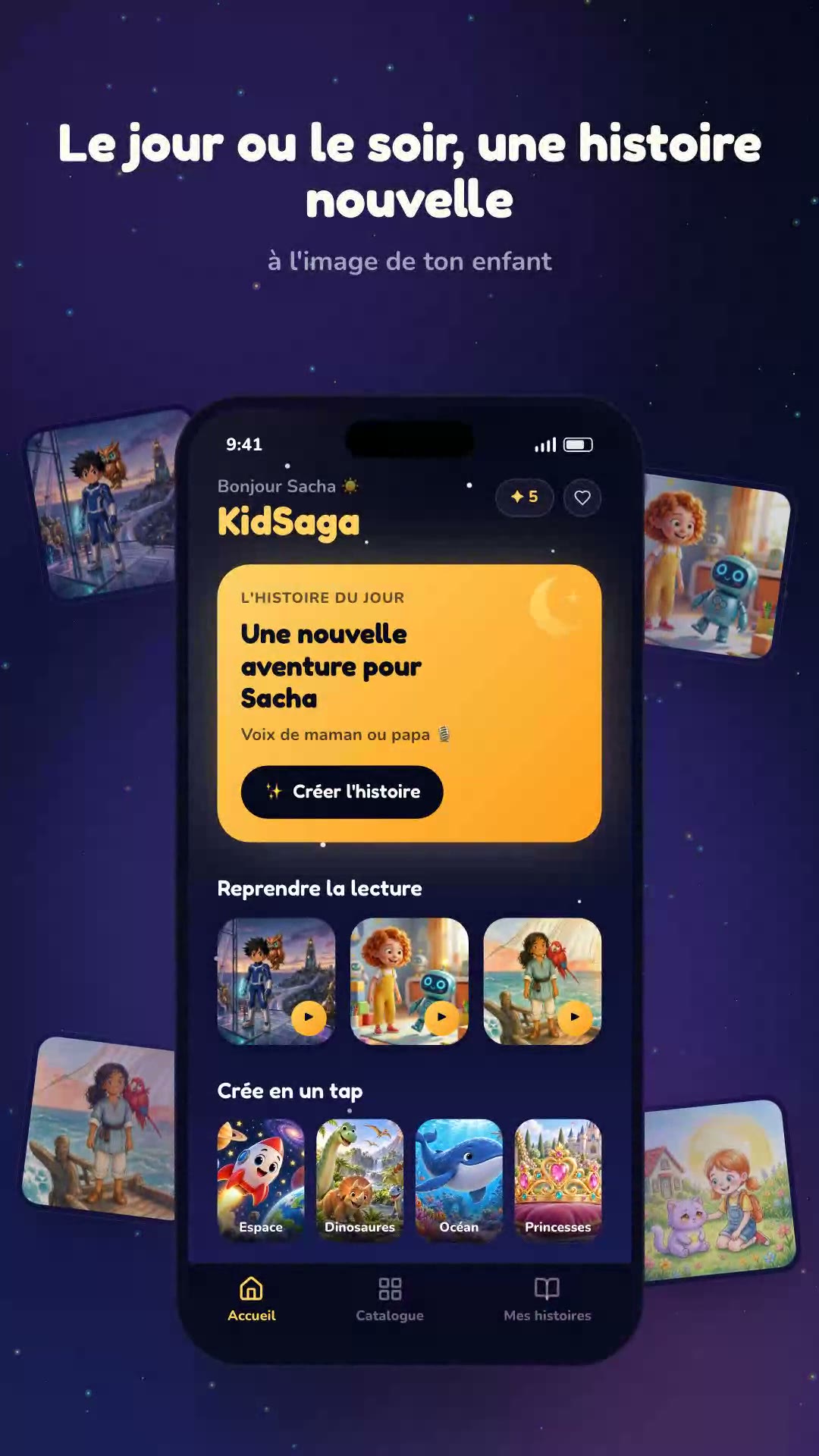 KidSaga : L'accueil