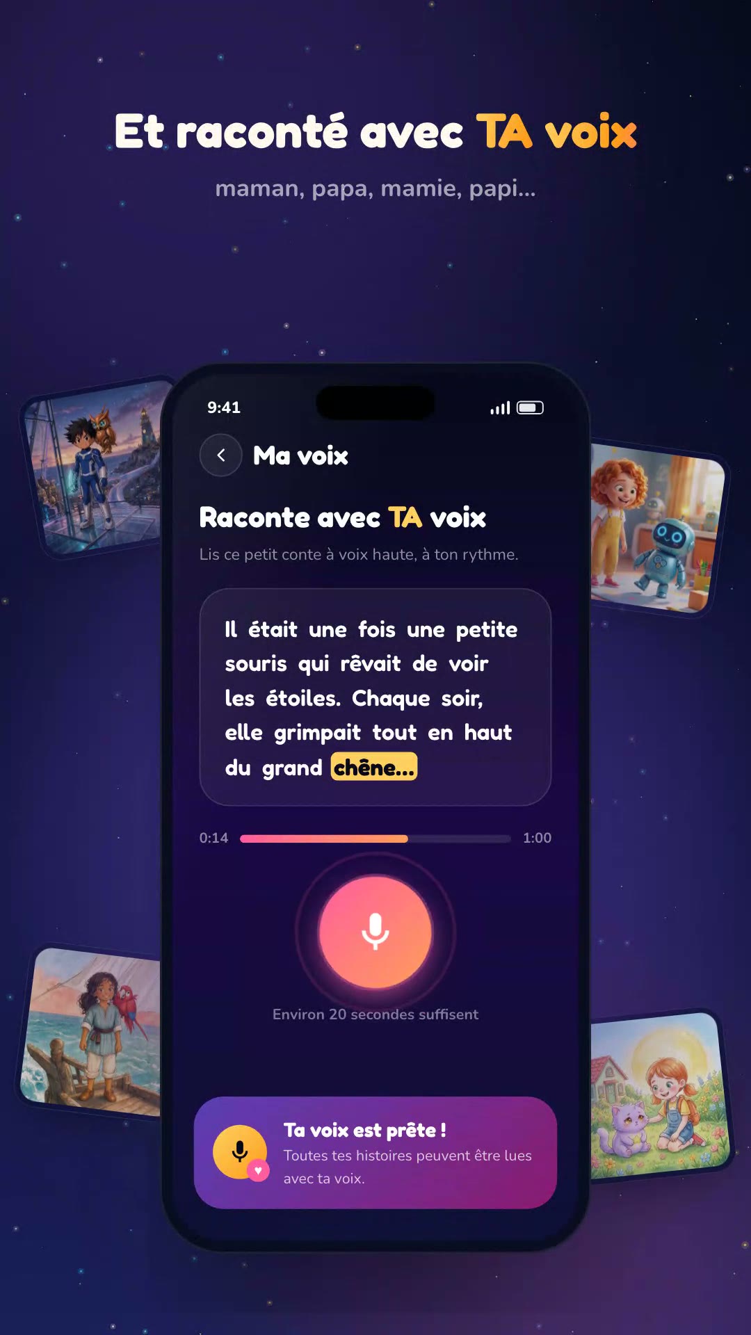 KidSaga : Cloner sa voix
